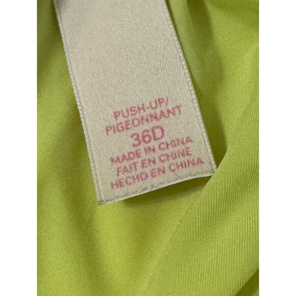 Victoria's Secret Bra Push Up 36D Yellow Lace - Picture 5 of 6